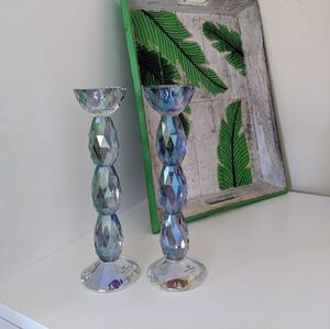 Crystal Candlestick Holders